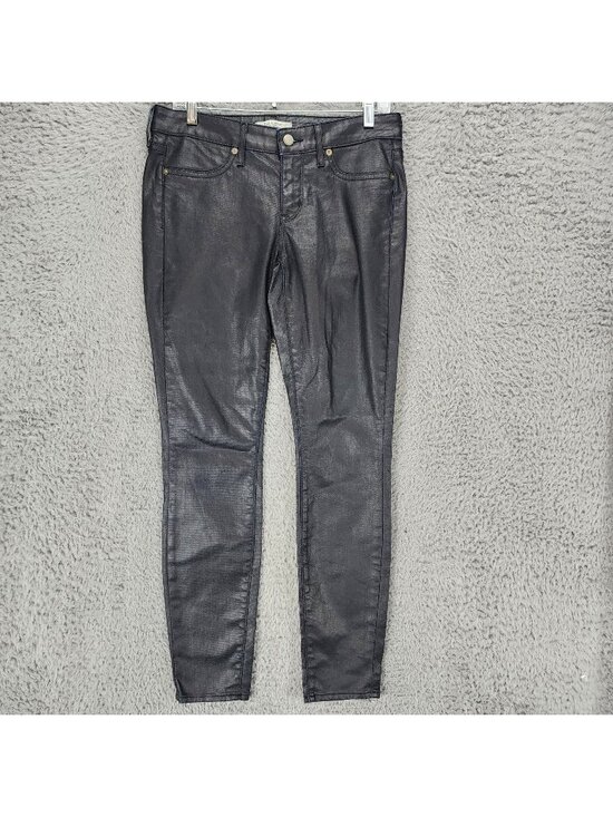 Rich & Skinny Denim - Rich & Skinny Jeans Womens 28 Black Stretch Coated Denim Skinny